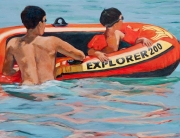 Explorers thumbnail Acrylic 32 x 32 Ingrid Manzione-