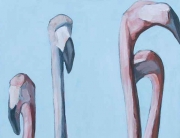 Flamingo Flamboyance -thumbnail Acrylic 14x32 Ingrid Manzione
